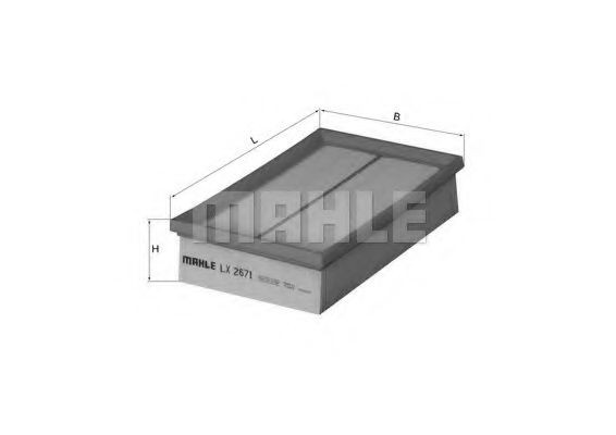 Элемент воздушного фильтра Mahle Original LX2671 цена, от 19.19 USD